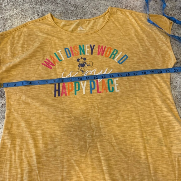 Disney Parks Walt Disney World Is My Happy Place T-shirt Women’s large Yellow - Picture 11 of 16